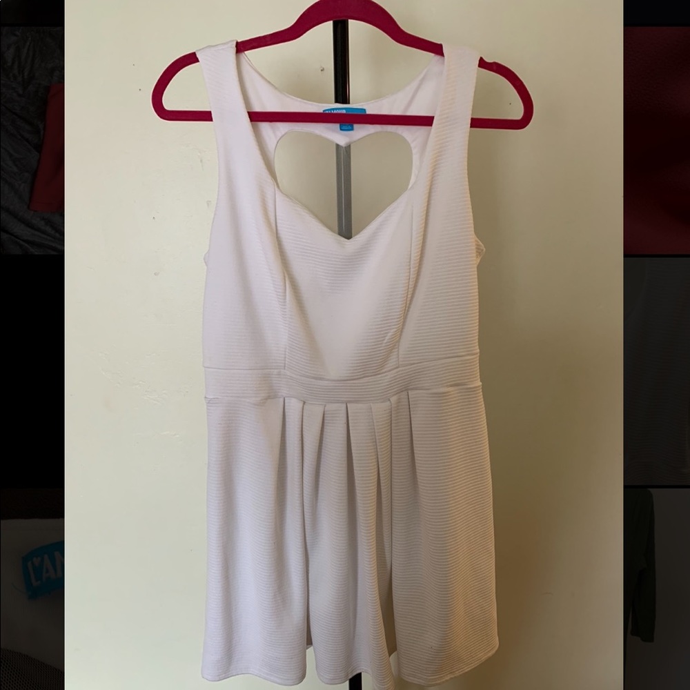 White cutout dress